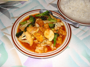 Red curry with vegetables Red curry with vegetables