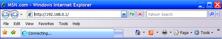 Image of IE 
Address Bar