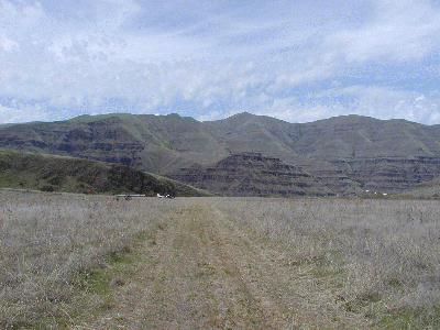 from the ground looking NW