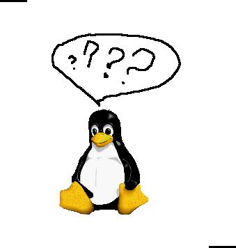 Confused 
Linux Newbie Penguin -- links coming back soon