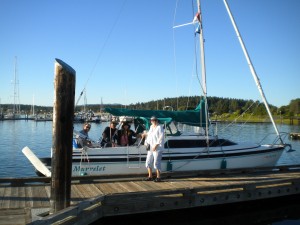 With my family at Fisherman Cove, Lopez Island.