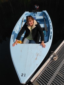 Lisa and boat