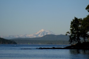 View of Mt. Baker from Friday Harbor