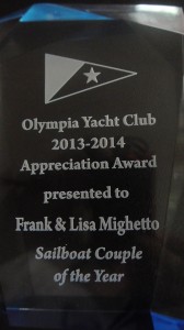 Sailboat Couple of the Year Award Plaque