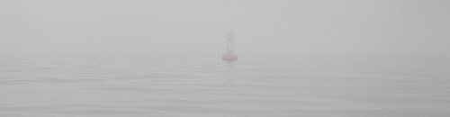 Buoy in fog