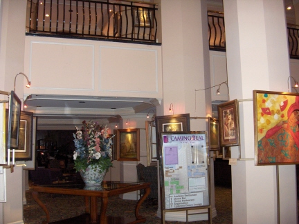 Hotel Camino Real's lobby hosts an art exhibit