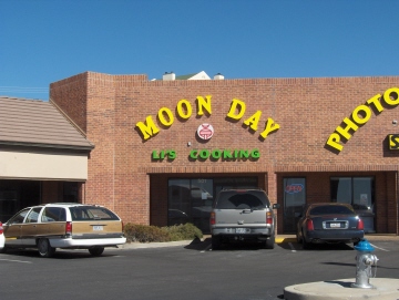 The new Moon Day on North Mesa near Tuesday Morning Mall and the Savers Store