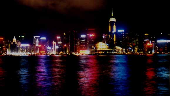 [Hong Kong Night Skyline]