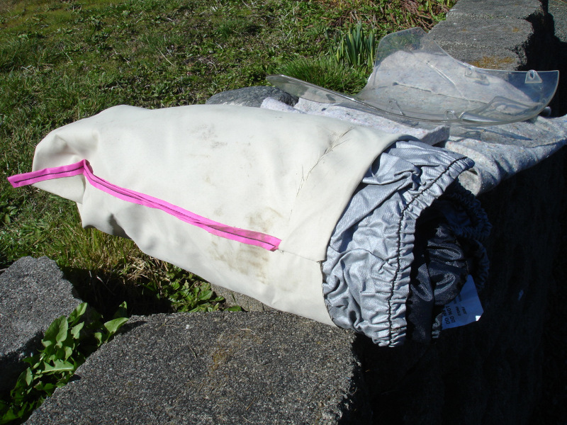 Fitted bike cover and Comfort windshield