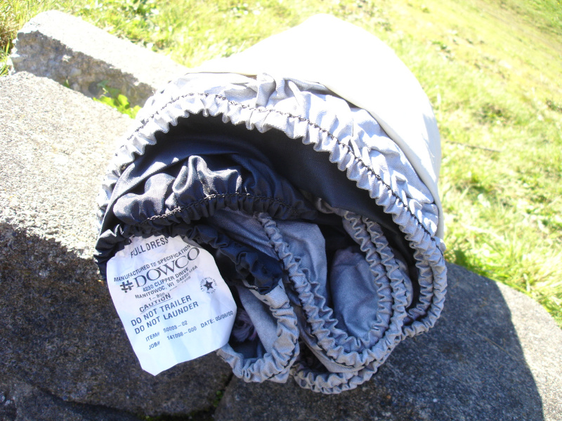 Fitted bike cover Mfg. Tag