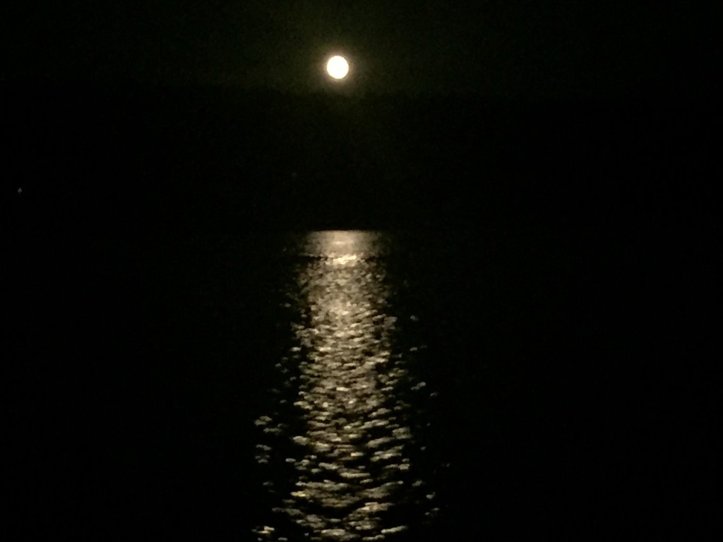 Blue moon at Blind Bay.