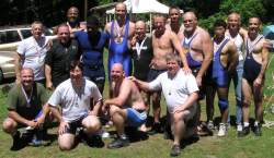 Group shot of competitors 
after tournament