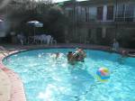 Pool horseplay