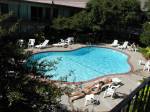 View of the pool from the second floor