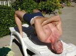 Steve bridging at the pool (2)