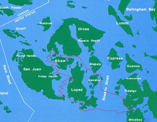 Map with course plot