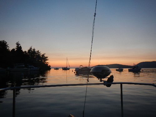 Sunset in Langley Bay