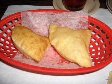 Sopaipillas come with every meal
