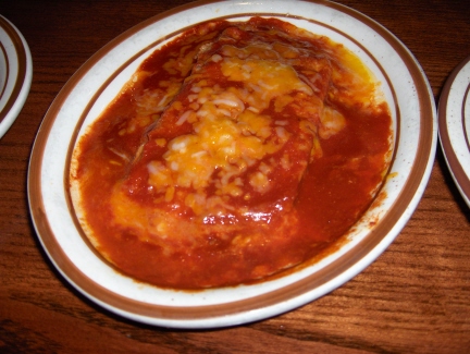 Red enchiladas