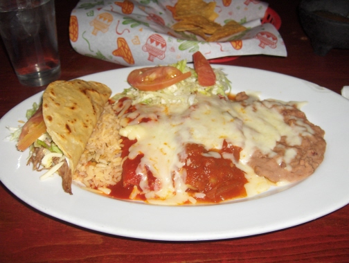 Combination plate at La Nortena