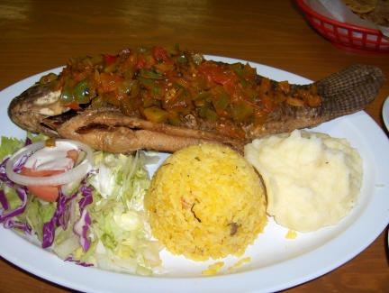 Mojarra with ranchero sauce