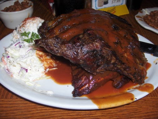 Beef and pork ribs