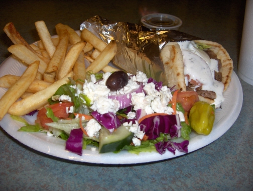 Gyros and Salad
