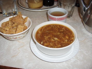 Chinese style hot and sour soup