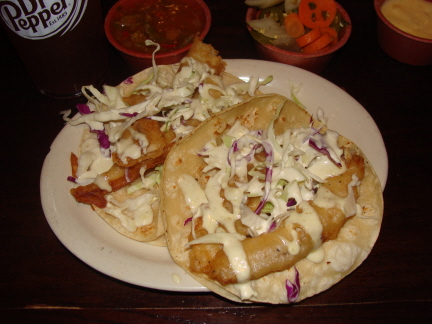 Baja fish tacos