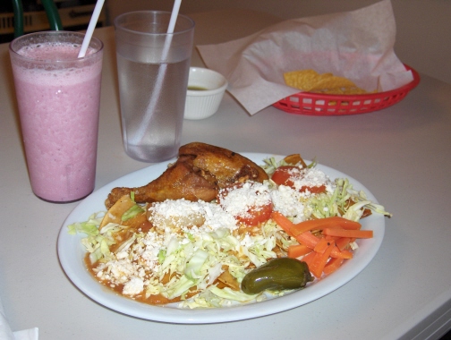 Michoacn style enchiladas